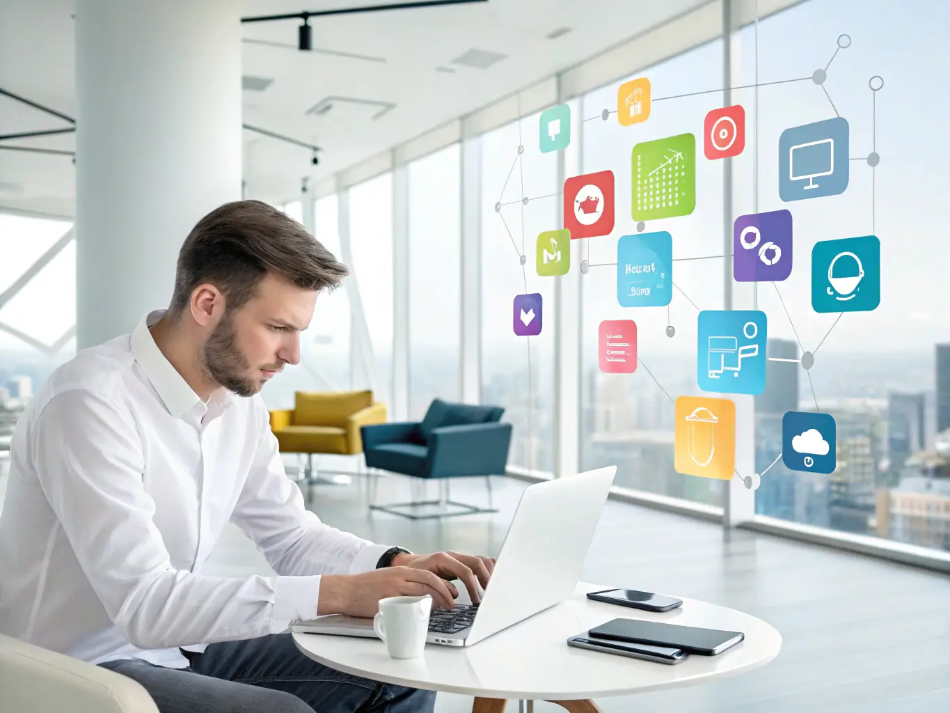 An image depicting a developer working on WordPress code, highlighting the technical skills and expertise in WordPress development.